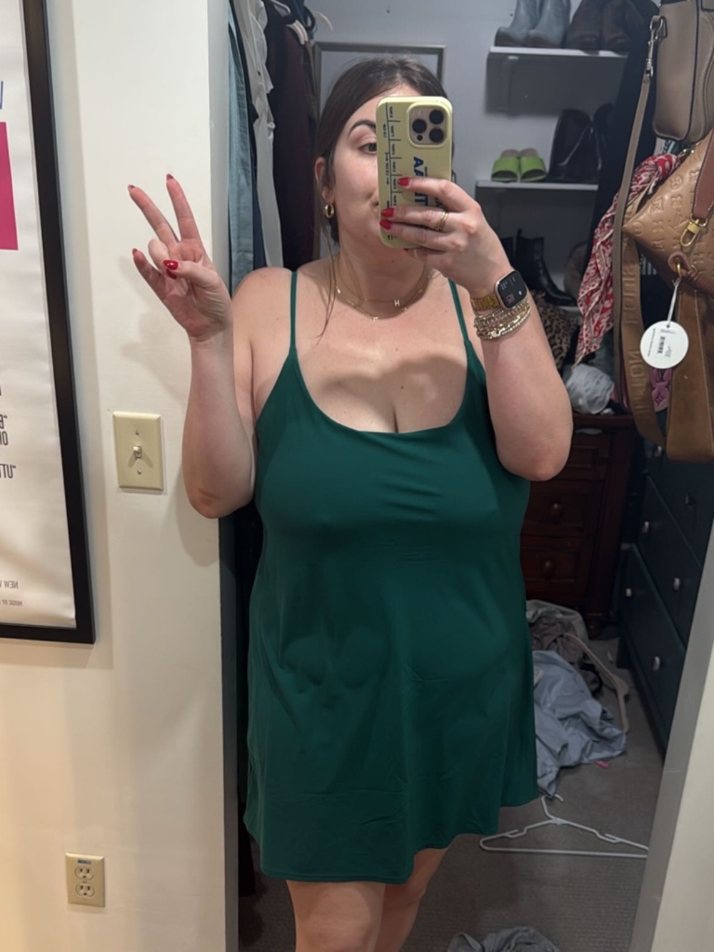 Abercrombie Green Exercise Dress XL Tall